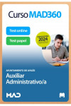 Curso MAD360 Oposiciones Auxiliar Administrativo/a + Temario Papel + Test Papel y Online Ayuntamiento de Avilés | 9788414281161 | Portada