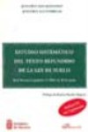 Estudio Sistemático del Texto Refundido de la Ley de Suelo | 9788498493054 | Portada