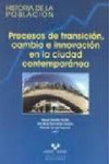 Procesos de transición, cambio e innovación en la ciudad contemporánea | 9788498604986 | Portada