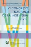 VI Congreso Nacional de la Ingeniería Civil | 9788438004524 | Portada