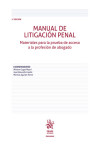 Manual de Litigación Penal. Materiales para la prueba de acceso a la profesión de abogado | 9788411470568 | Portada