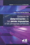 Sistema de determinación de las penas impuestas a las personas jurídicas | 9788419580085 | Portada