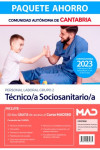 Paquete Ahorro Técnico/a Sociosanitario/a (Personal Laboral Grupo 2) Comunidad Autónoma de Cantabria | 9788414265635 | Portada