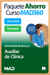 Paquete Ahorro Curso MAD360 + Libros PAPEL Auxiliar de Clínica Diputación Provincial de Sevilla | 9788414271414 | Portada