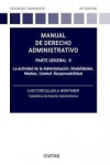 Manual de Derecho administrativo, 02. 2023 Parte general. La actividad de la Administración. Modalidades. Medios. Control. Responsabilidad | 9788411259590 | Portada