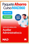 Paquete Ahorro Curso MAD360 + Test PAPEL y ONLINE Auxiliar Administrativo/a Junta de Andalucía | 9788414271063 | Portada