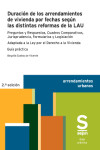 Duración de los arrendamientos de vivienda por fechas según las distintas reformas de la LAU. Adaptada a la Ley por el Derecho a la Vivienda | 9788411650724 | Portada