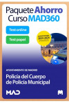 Paquete Ahorro Curso MAD360 + Test PAPEL y ONLINE Policía del Cuerpo de Policía Municipal Ayuntamiento de Madrid | 9788414277850 | Portada