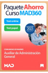 Paquete Ahorro Curso MAD360 Auxiliar de Administración General Comunidad Autónoma de Madrid | 9788414273623 | Portada