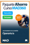 Paquete Ahorro Curso MAD360 + Test PAPEL y ONLINE Operario/a Ayuntamiento de Logroño | 9788414273081 | Portada