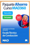 Paquete Ahorro Curso MAD360 + Test PAPEL y ONLINE Escala Técnica de Conducción Comunidad Autónoma de Galicia | 9788414274811 | Portada