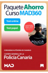 Paquete Ahorro Curso MAD360 + Test PAPEL y ONLINE Cuerpo General de la Policía Canaria (Escala Básica) Comunidad Autónoma de Canarias | 9788414277324 | Portada