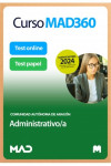 Curso MAD360 Oposiciones Administrativo/a + Temario Papel + Test Papel y Online Comunidad Autónoma de Aragón | 9788414282151 | Portada