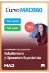 Curso MAD360 Subalterna/o y Operaria/o Especialista + Libros papel Ayuntamiento de Zaragoza | 9788414283844 | Portada