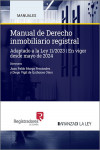 Manual de derecho inmobiliario registral. Adaptado a la Ley 11/2023. En vigor desde mayo de 2024 | 9788490907665 | Portada