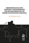 Herramientas de alerta temprana y responsabilidad por incumplimientos de los deberes de prevención concursal | 9788413974231 | Portada