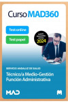 Curso MAD360 Técnico/a Medio-Gestión Función Administrativa + Libros Papel Servicio Andaluz de Salud (SAS) | 9788414290552 | Portada