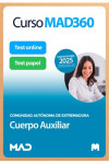 Curso MAD360 (30 días renovable) Cuerpo Auxiliar + Libros Papel Comunidad Autónoma de Extremadura | 9788414292600 | Portada