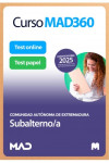 Curso MAD360 (30 días renovable) Subalterno/a + Libros Papel Comunidad Autónoma de Extremadura | 9788414292655 | Portada