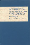 Constitución, Administración y Parlamento. Homenaje a Fernando Sáinz Moreno | 9788479435806 | Portada