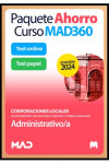 Paquete Ahorro Curso MAD360 + Test PAPEL  y ONLNE Administrativo/a de Ayuntamientos, Diputaciones y otras Corporaciones Locales | 9788414276501 | Portada