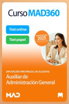 Curso MAD360 (30 días renovable) Auxiliar Administrativo Diputación Provincial de Alicante + Libros Papel | 9788414298756 | Portada