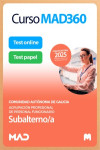 Curso MAD360 (30 días renovable) Subalterno Comunidad Autónoma de Galicia + Libros Papel | 9788414298916 | Portada