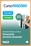 Curso MAD360 (30 días renovable) Personal de Servicios Generales Diputación de Sevilla + Libros Papel | 9791370281281 | Portada