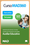Curso MAD360 (30 días renovable) Auxiliar Educativo Comunidad Autónoma Región de Murcia + Libros Papel | 9791370281465 | Portada