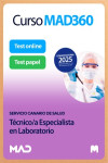 Curso MAD360 (30 días renovable) Técnico/a Especialista en Laboratorio Servicio Canario de Salud + Libros Papel | 9788414298015 | Portada