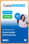 Curso MAD360 (30 días renovable) Escala Auxiliar Administrativa Universidad de Alcalá de Henares + Libros Papel | 9791370282653 | Portada