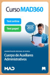 Curso MAD360 (30 días renovable) Auxiliar Administrativo + Libros Papel Comunidad Autónoma Región de Murcia | 9791370283049 | Portada