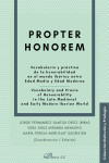 Propter Honorem Vocabulario y práctica de la honorabilidad en el mundo ibérico entre Edad Media y Edad Moderna | 9791370470678 | Portada