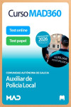 Curso MAD360 Auxiliar de la Policía Local Comunidad Autónoma de Galicia + Libros Papel | 9791370288624 | Portada