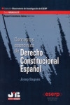 Conceptos esenciales de Derecho Constitucional Español | 9791388084584 | Portada