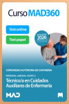 Curso INTENSIVO MAD360 Técnico en Cuidados Auxiliares de Enfermería Comunidad Autónoma de Cantabria + Libros Papel | 9791370289430 | Portada