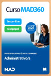 Curso MAD360 Administrativo Universidad Politécnica de Madrid + Libros Papel | 9791370289867 | Portada