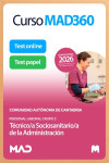 Curso INTENSIVO MAD360 Técnico Sociosanitario Comunidad Autónoma de Cantabria + Libros Papel | 9791370620202 | Portada