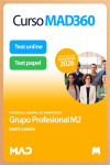 Curso MAD360 Grupo Profesional M2 Personal Laboral de Ministerios (parte común) + Libros Papel | 9791370620943 | Portada
