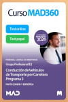 Curso MAD360 Conducción de Vehículos de Transporte por Carretera Programa 3 (E2) Ministerios + Libros papel. Partes Común y Específica Programa 3 | 9791370620868 | Portada