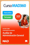 Curso MAD360 Auxiliar Administrativo (acceso libre) Comunidad de Madrid + Libros Papel | 9791370621629 | Portada