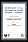 Contratación pública, indicadores de calidad y desarrollo humano. Actas de las XVI Jornadas Prof. Meilán Gil de Derecho Administrativo Iberoamericano (Pazo de Mariñán) 2025 | 9791370118921 | Portada